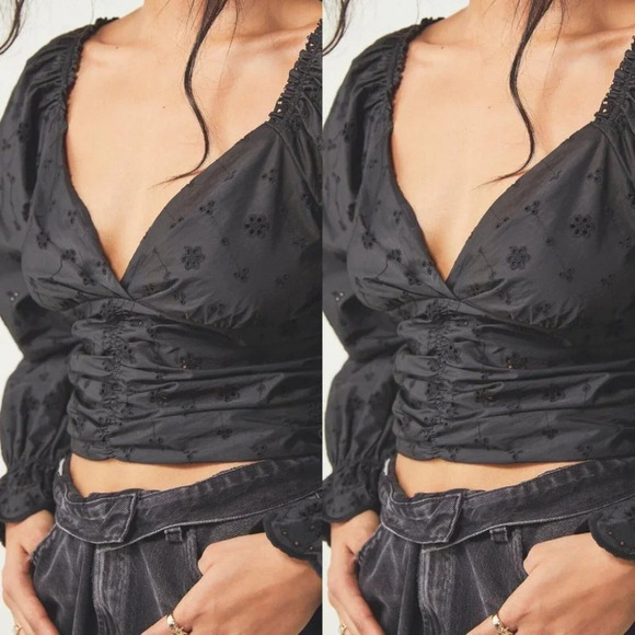 Free People Bella Eyelet Top Size Small NWOT $128 - Picture 9 of 9